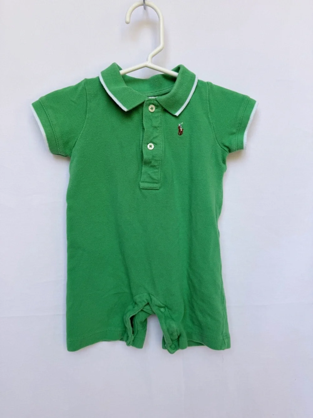 Ralph Lauren Green Polo Romper